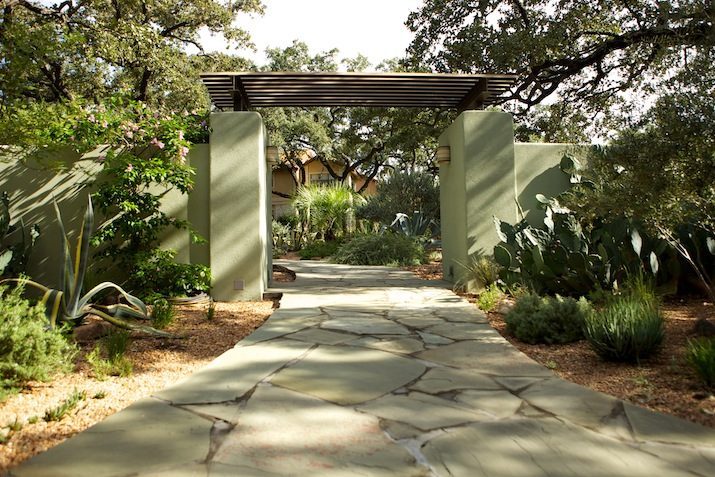 Entry to a secluded courtyard