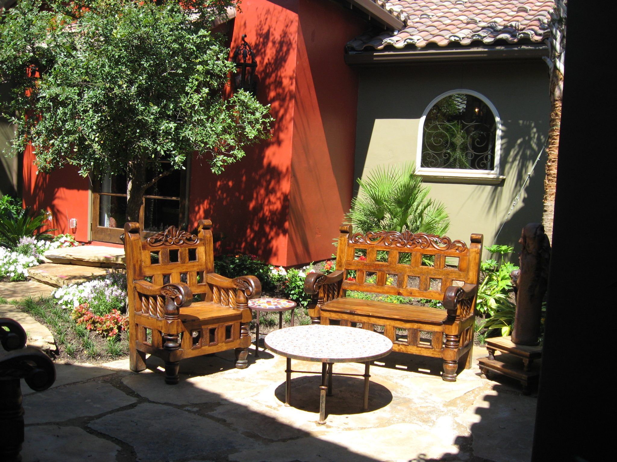 Spanish Courtyard Garden Garden Style San Antonio