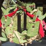 Prickly pear wreath