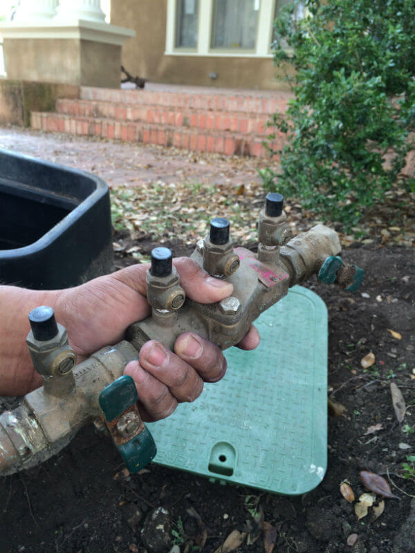 backflow removal, maintenance, DIY, how-to | SAWS Garden Style Conservation Water Saver San Antonio Texas