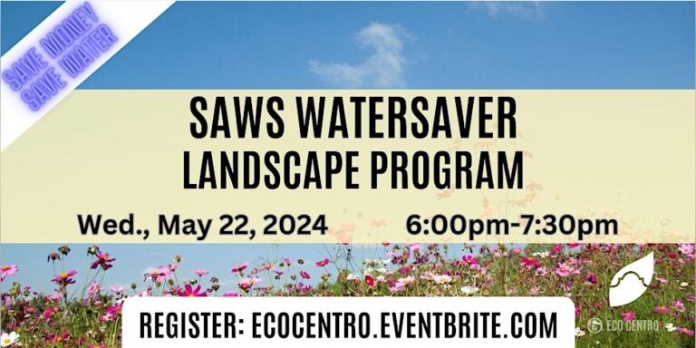 Banner for SAWS WaterSaver Landscape Program