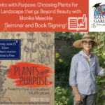 Graphic explaining the plants with purpose event.