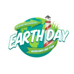 Calendar graphic for Earth Day at Woodlawn Park on April 18.