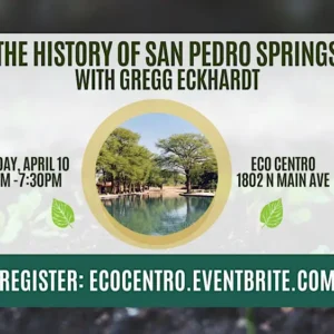 April calendar entry for presentation at Eco Centro on the 10th.