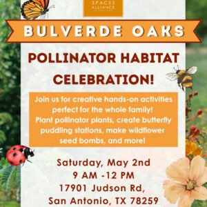 May calendar entry for Pollinator Habitat Celebration on the 2nd.