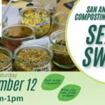 September calendar entry for Eco Centro seed swap on the 12th