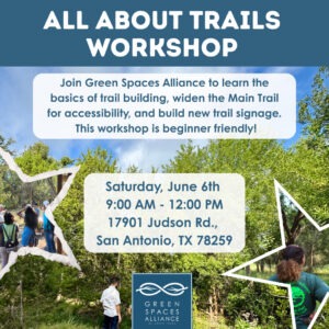 June calendar entry for Green Spaces Alliance workshop on the 6th