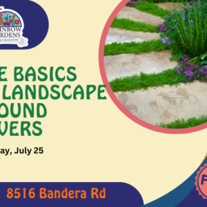 July calendar entry for Rainbow Gardens workshop on the 25th