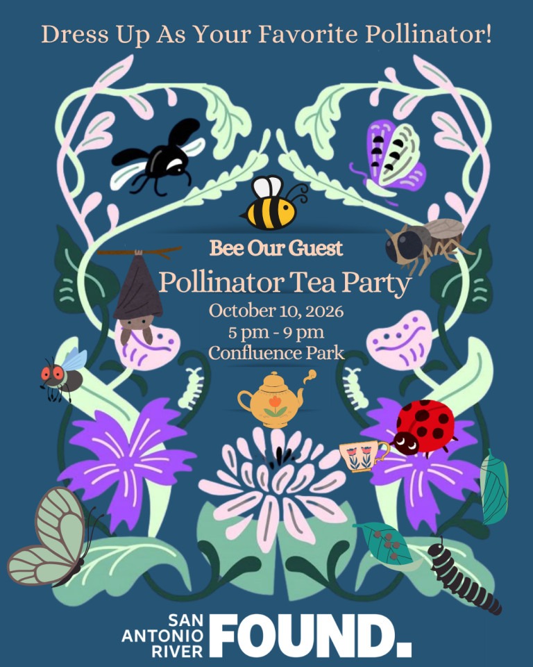 October Calendar entry for San Antonio River Foundation Pollinator Tea Party on the 10th