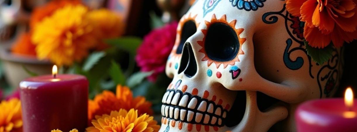 Event graphic for the San Antonio Botanical Gardens Dia de los Muertos celebration
