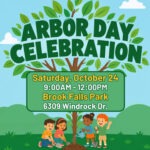 October calendar entry for Windcrest Arbor Day on the 24th